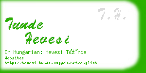 tunde hevesi business card